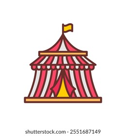 Circus Filled Icons , Vector illustration