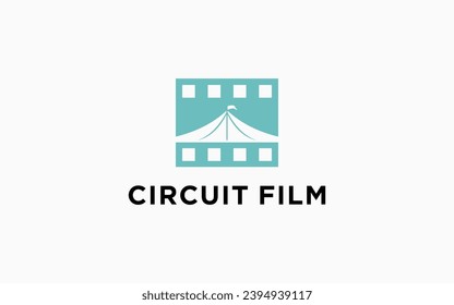 circus film logo icon design Vector design template inspiration