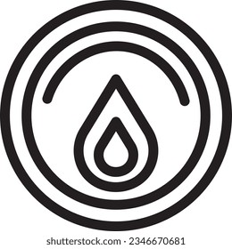 Circus Fire Ring Outline Icon
