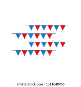 Circus flag graphic design template vector isolated