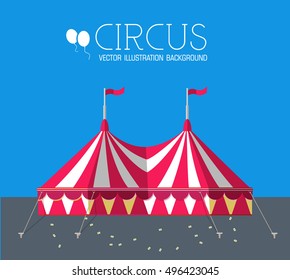 circus flat background concept. vector illustration 