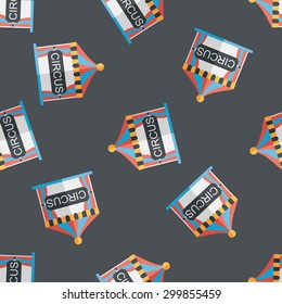 circus flat icon,eps10 seamless pattern background