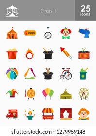 Circus Flat Icons