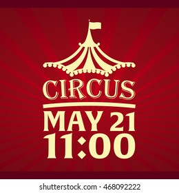 Circus. Flat illustration