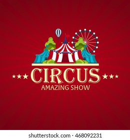 Circus. Flat illustration