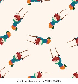 circus flying trapeze , cartoon seamless pattern background