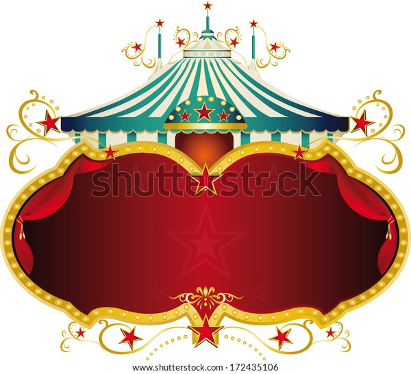 Circus Frame Big Top Large Copy Stock Vector (Royalty Free) 172435106 ...