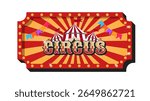 Circus, fun fair, amusement park theme template illustration