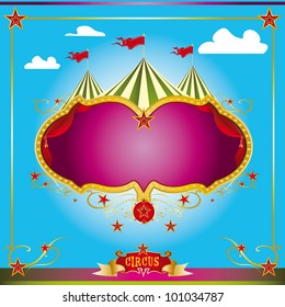 Circus fun leaflet. A circus leaflet for the announcement of your show