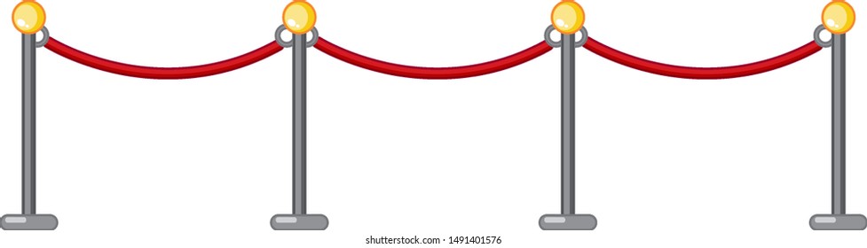 Circus Gate Design On White Background Illustration