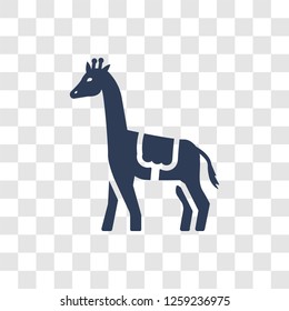 Circus Giraffe Icon. Trendy Circus Giraffe Logo Concept On Transparent Background From Circus Collection