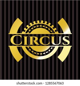 Circus golden emblem
