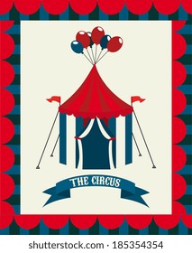 Circus graphic design, vector illustration