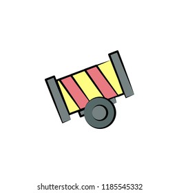 circus gun colored icon. Element of colored circus icon for mobile concept and web apps. Color circus gun icon can be used for web and mobile