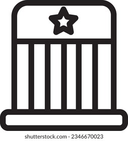Circus Hat Kids Outline Icon