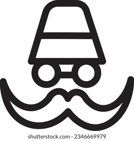 Circus Hat Magic Outline Icon