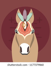 circus horse carnival festival decorated accessories