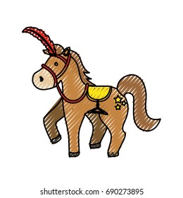 Circus horse cartoon