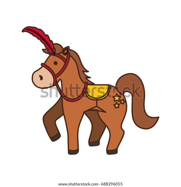 Circus Horse Cartoon Stock Vector (Royalty Free) 688296055 | Shutterstock