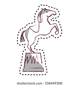 circus horse entertainment icon