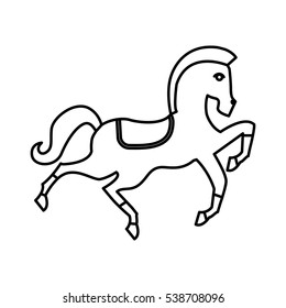 circus horse isolated icon vector illustration design