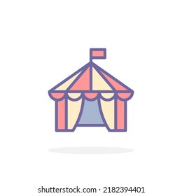 Circus icon in filled outline style. For your design, logo. Vector illustration.