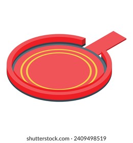 Circus icon isometric vector. Man acrobat. Female art