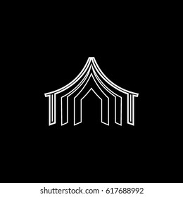icono de circo para la compañía del logotipo