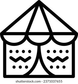Circus icon on transparent background