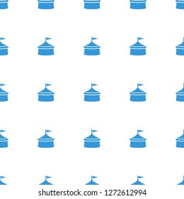 circus icon pattern seamless white background. Editable filled circus icon. circus icon pattern for web and mobile.
