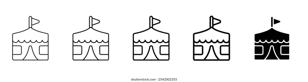 circus icon Simple outline illustration