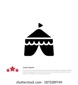 circus icon. Vector illustration EPS 10.