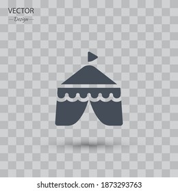 circus icon. Vector illustration EPS 10.