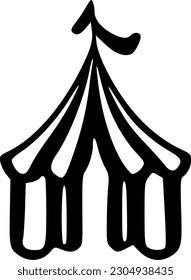 circus icon vector isolate on white background