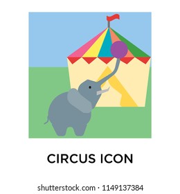 Circus icon vector isolated on white background for your web and mobile app design, Circus logo concept