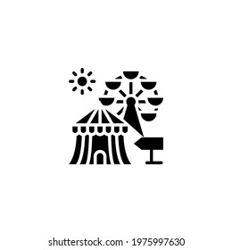 circus icon in vector. Logotype