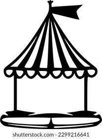 ilustración de diseño de símbolo de vector de icono de circo