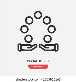 Circus icon vector. Circus symbol. Linear style sign for mobile concept and web design. Circus symbol illustration. Pixel vector graphics - Vector.