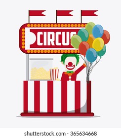 Circus icons design 