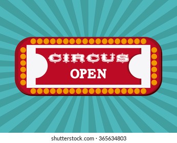 Circus icons design 