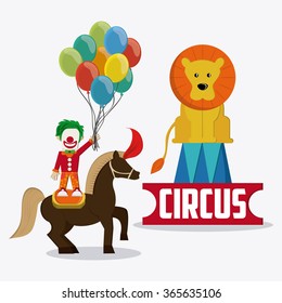 Circus icons design 