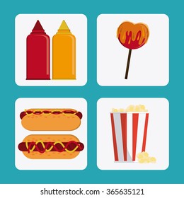 Circus icons design 