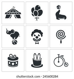 Circus Icons set