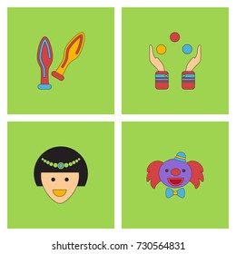 Circus Icons set