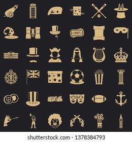 Circus icons set. Simple style of 36 circus vector icons for web for any design