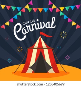Circus Illustration and Background