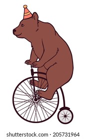 Circus illustration, bear