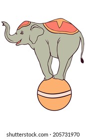 Circus illustration, elephant