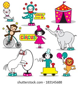 The Circus illustration set