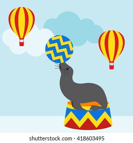 Circus Illustration Template
